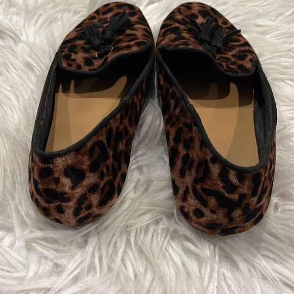 GAP Leopard Print Velour Slip On Loafers Sz 7 - Picture 14 of 15
